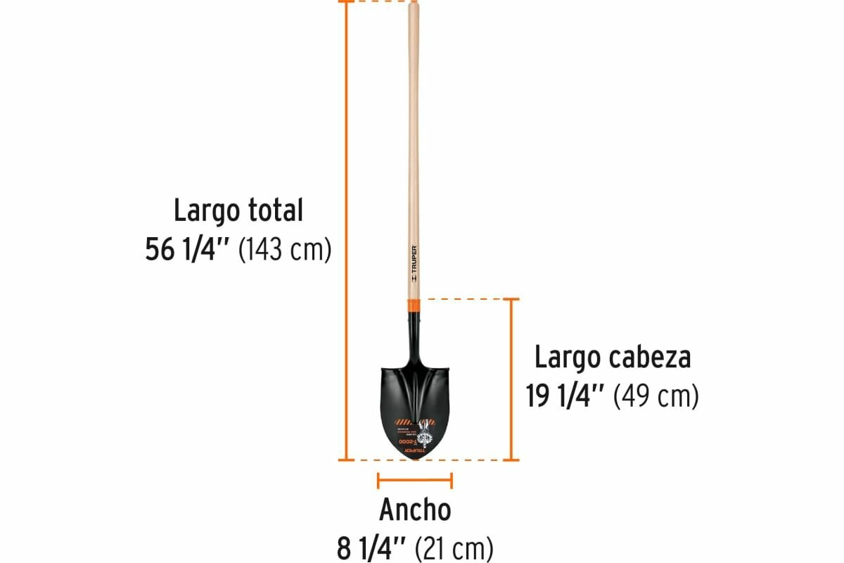 Лопата штыковая TRUPER PRL-P 17175 142 см, 143 см - фото №12