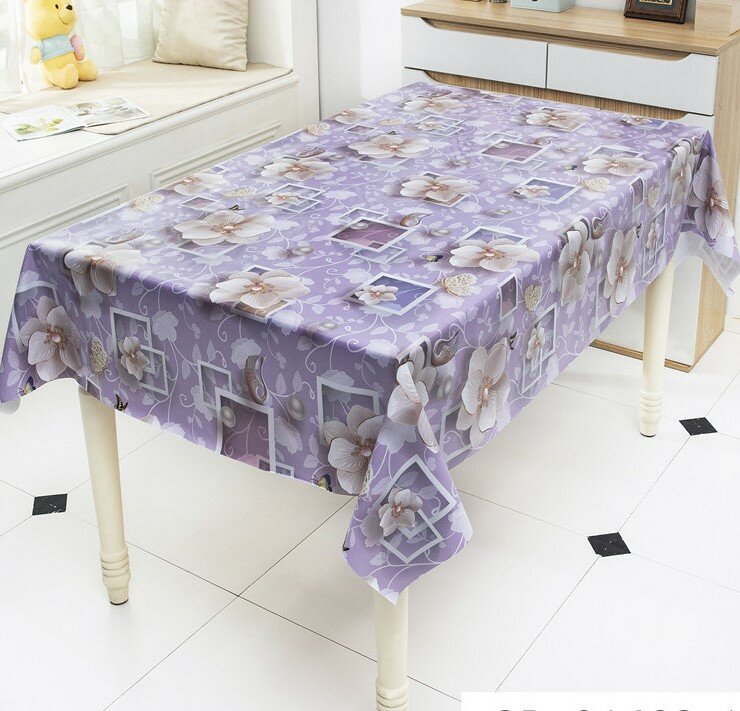 фото Скатерть-клеенка кухонная, ткань с ПВХ покрытием 137х110 см, принт - , STS3053