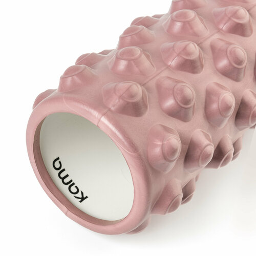 Ролик массажный Kama, 45х12 см, коралловый красный, коралл