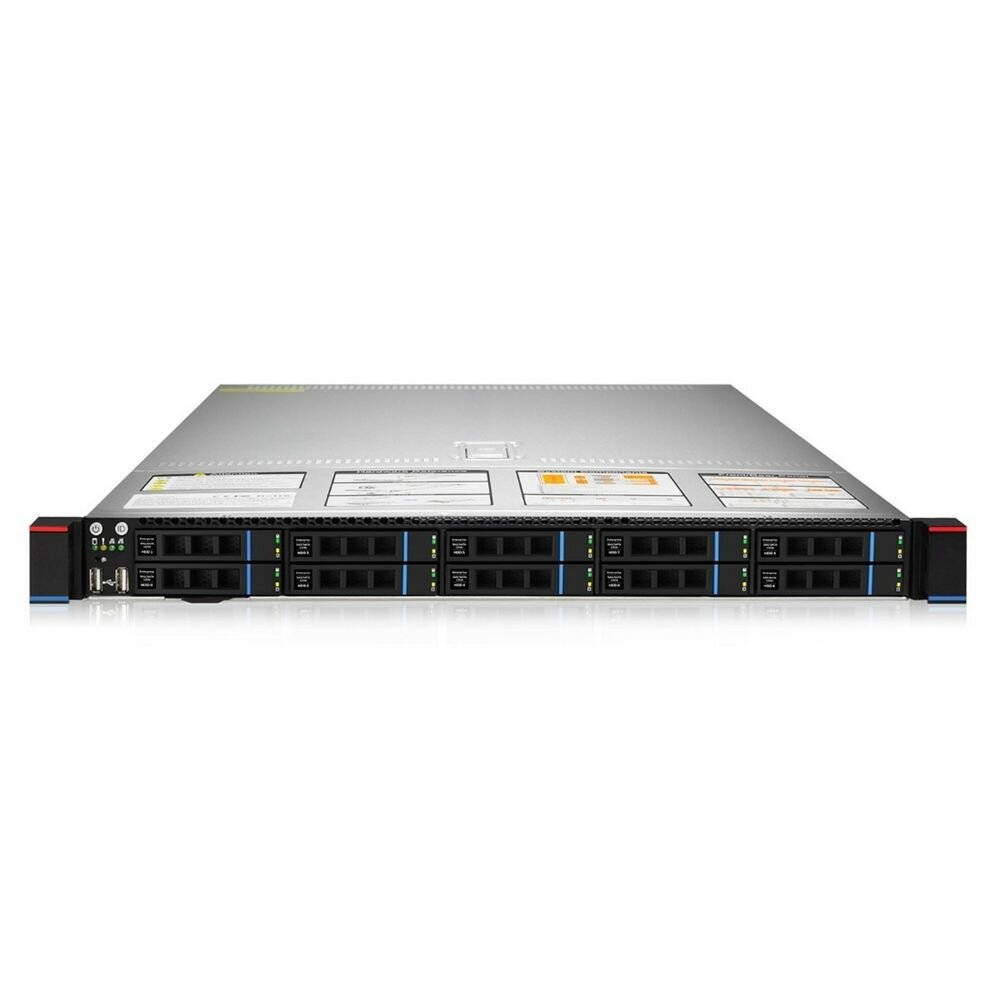 Intel dual socket 32 DIMM, 1U10-bay - w/ 2* 550W CRPS modules + 10GbE dual SFP+ ports (Intel 82599ES)