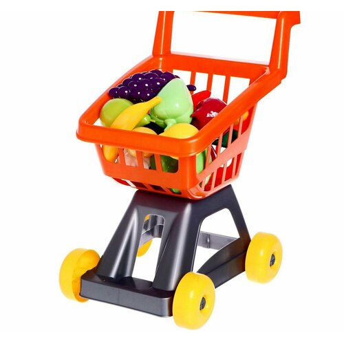 Тележка для супермаркета с фруктами и овощами, цвета микс тележка для супермаркета с фруктами и овощами цвета 1 набор