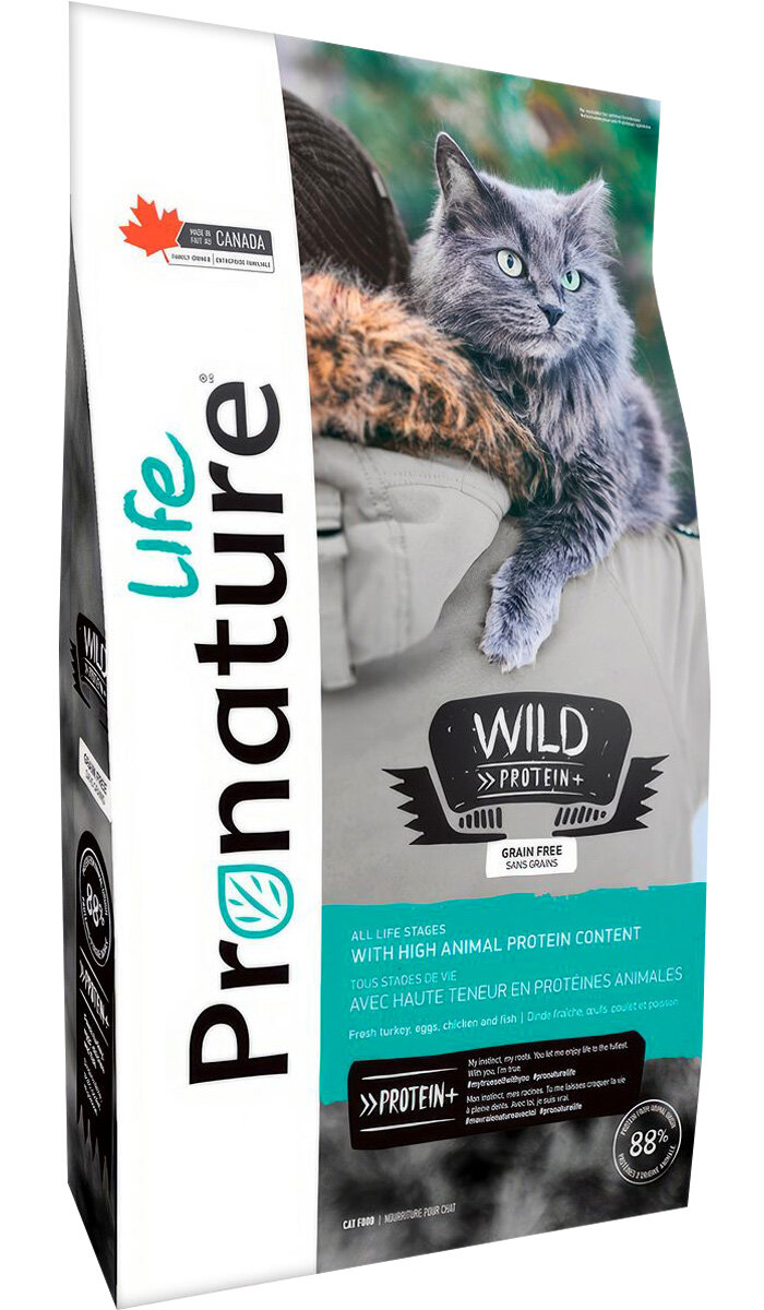 PRONATURE LIFE WILD PROTEIN для кошек и котят всех пород с индейкой (0,34 кг)