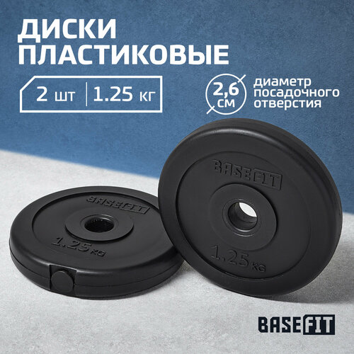 BB-203 диск пластиковый basefit bb 203 d 26 мм черный 0 75 кг