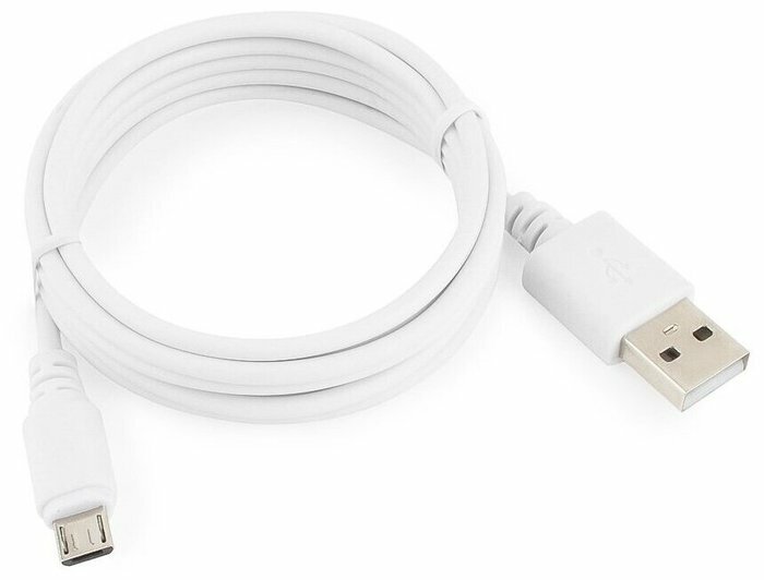 Кабель microUSB 1.8м Cablexpert CC-mUSB2-AMBM-6W круглый белый - фото №12