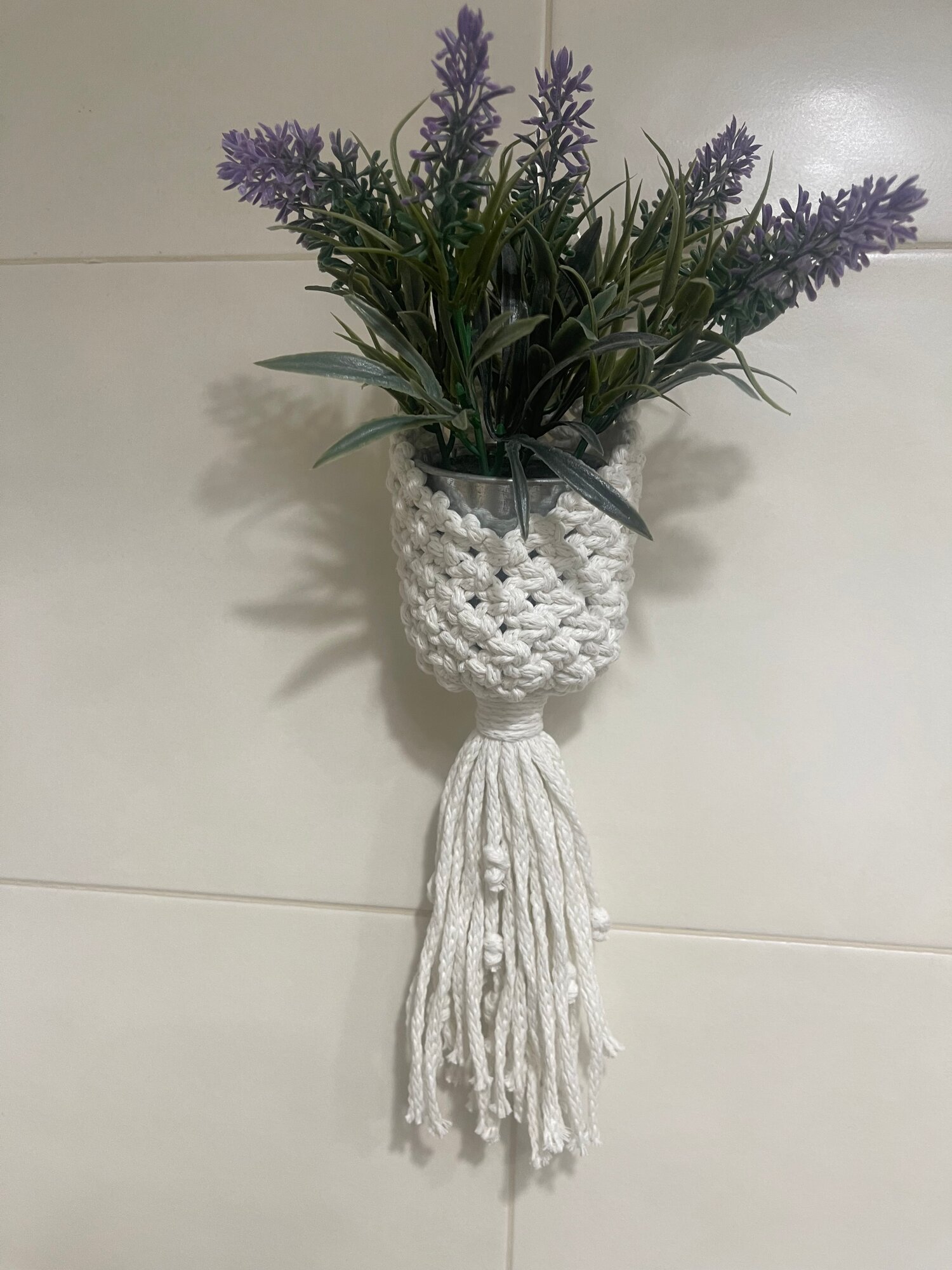 фото Кашпо на стену, органайзер, декоративный мини подвес, макраме, ручная работа