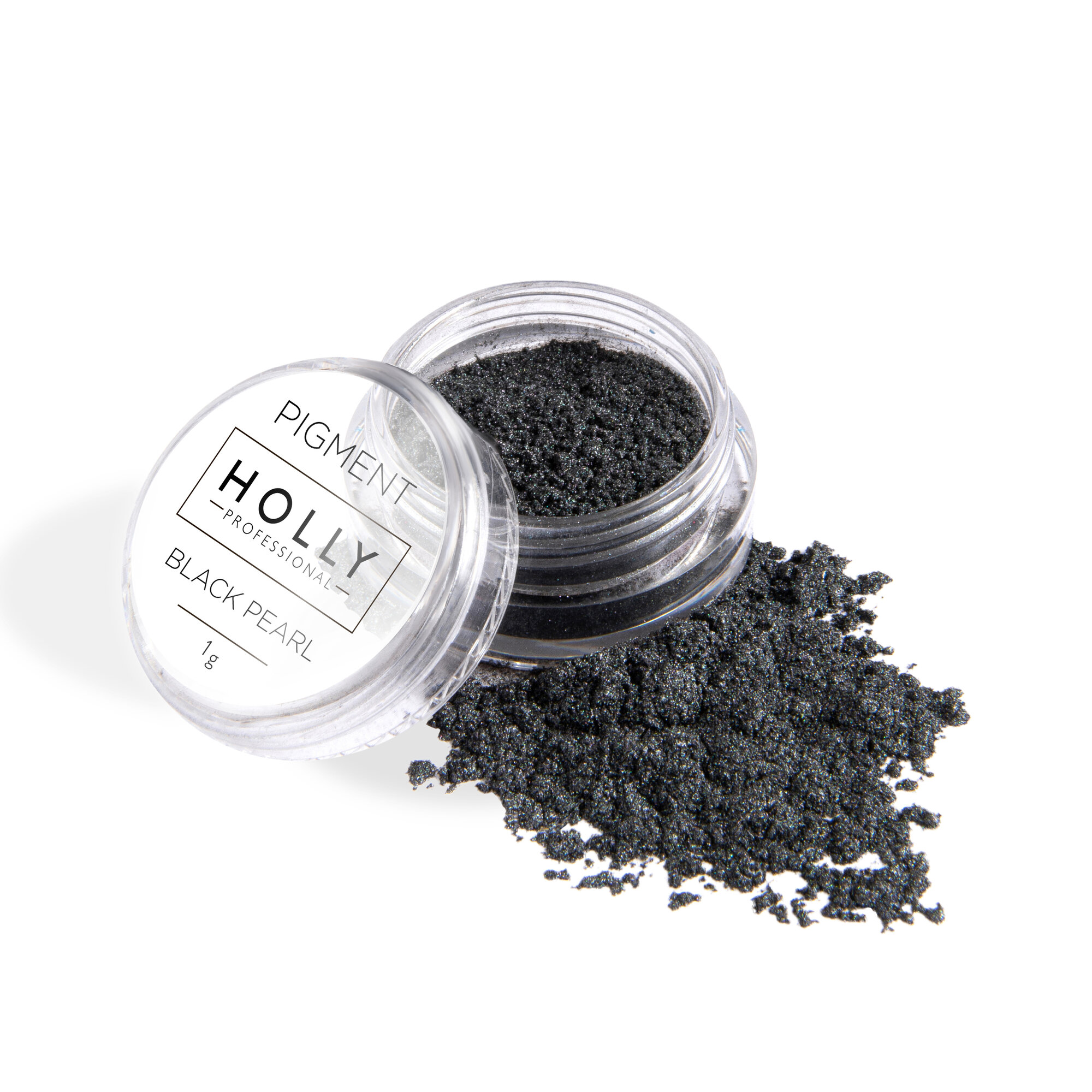 Holly Professional Рассыпчатые тени - минеральный косметический пигмент Pigment Black Pearl