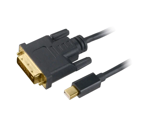 Кабель-адаптер AKASA: Mini DisplayPort – DVI-D 1080p AK-CBDP18-18BK