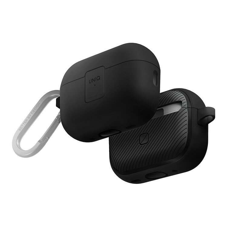 Uniq чехол для Airpods Pro 2, CLYDE Lock case Charcoal/Dark Grey