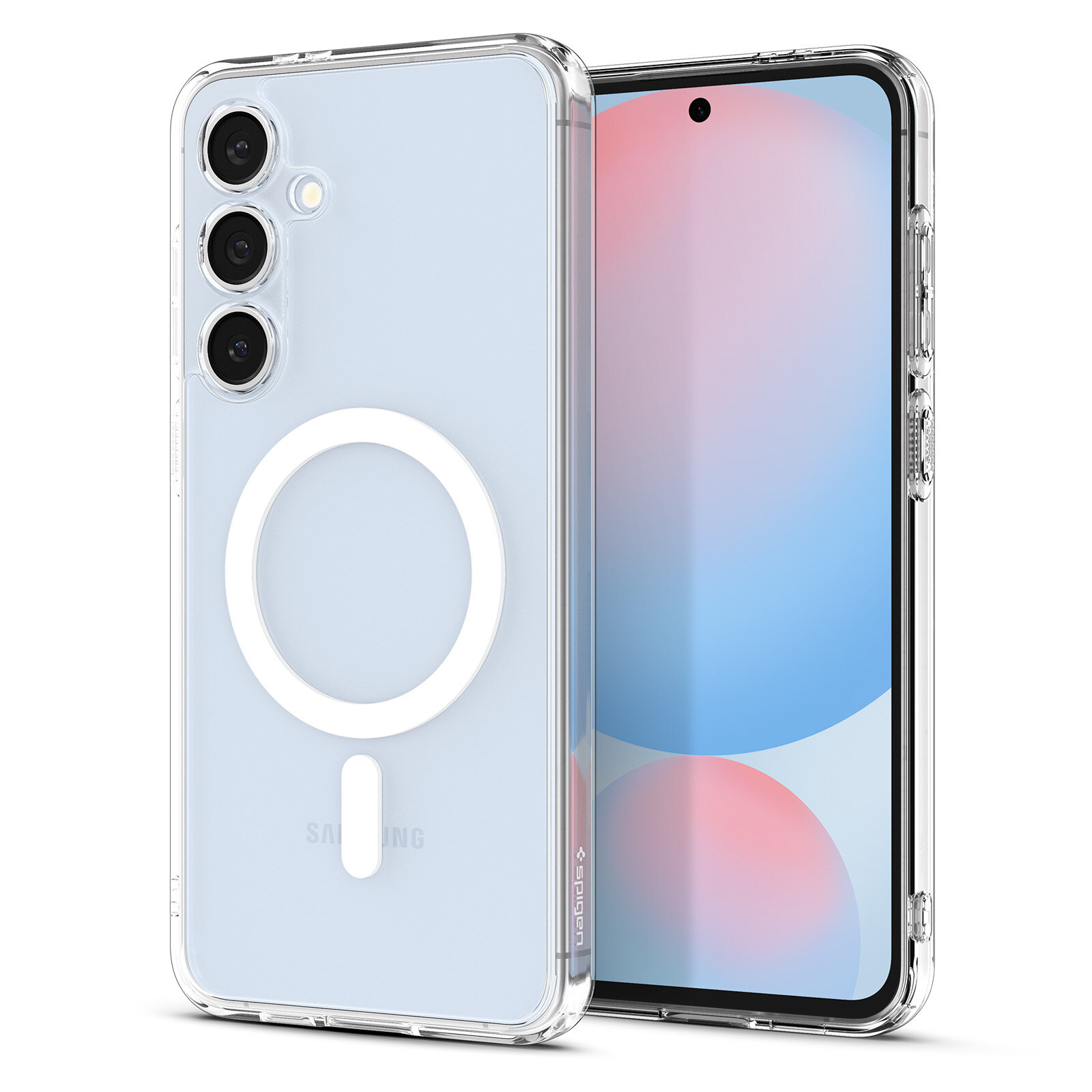 Чехол Spigen на Galaxy S24 FE (ACS08622) Ultra Hybrid MagSafe / Спиген Чехол для Галакси С24 ФЕ Белый