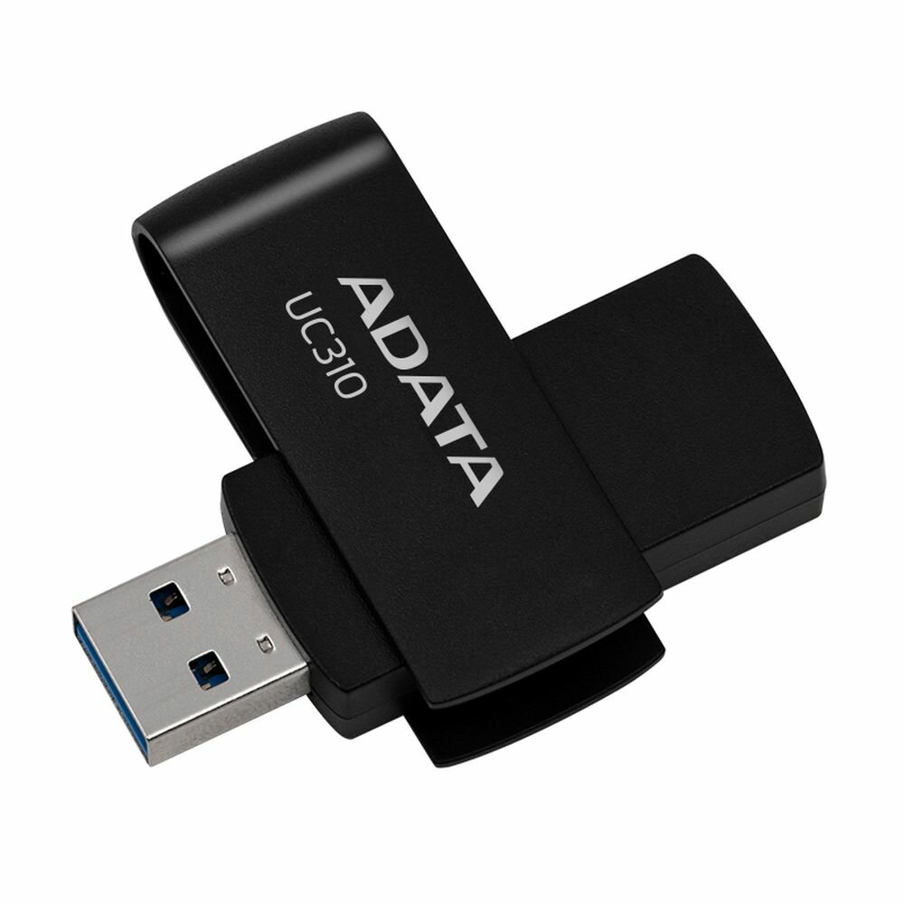 Флэш-накопитель ADATA USB3 64GB UC310-64G-RBK, черный — фото 1