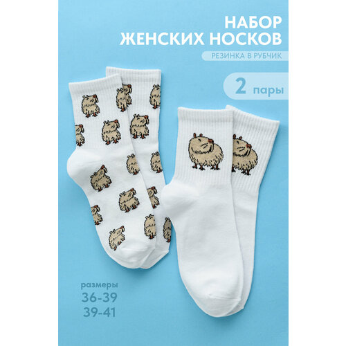 фото Носки berchelli, размер 25-27, коричневый, бежевый, белый