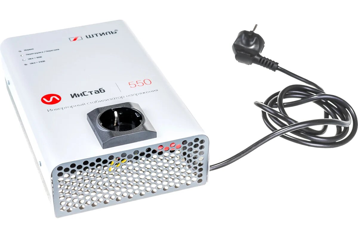 Штиль Однофазный cтабилизатор Штиль ИнСтаб IS550 220 В 550 ВА , инверторный