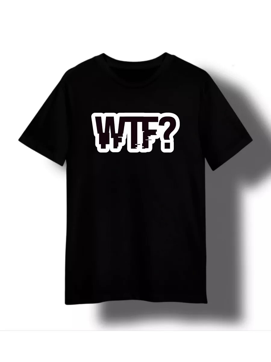 Футболка Zerosell wtf?, размер 4XS, черный