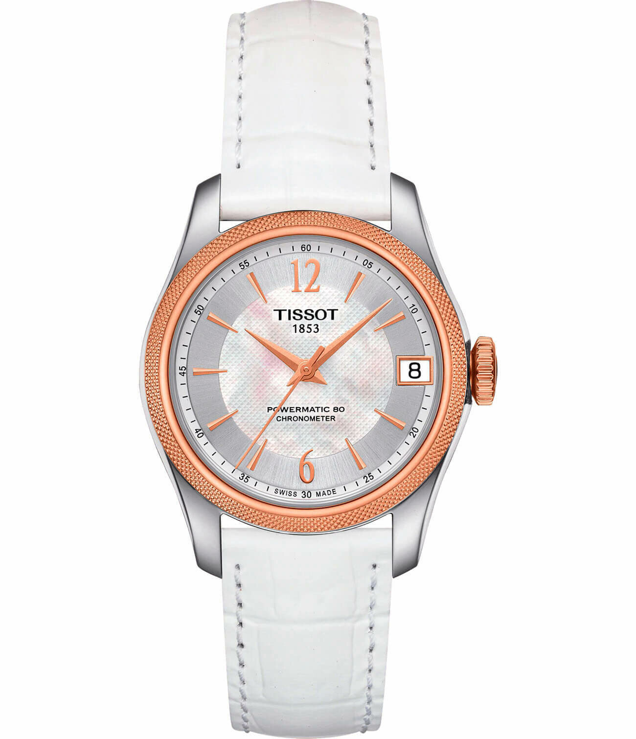 Наручные часы TISSOT, серебряный, белый