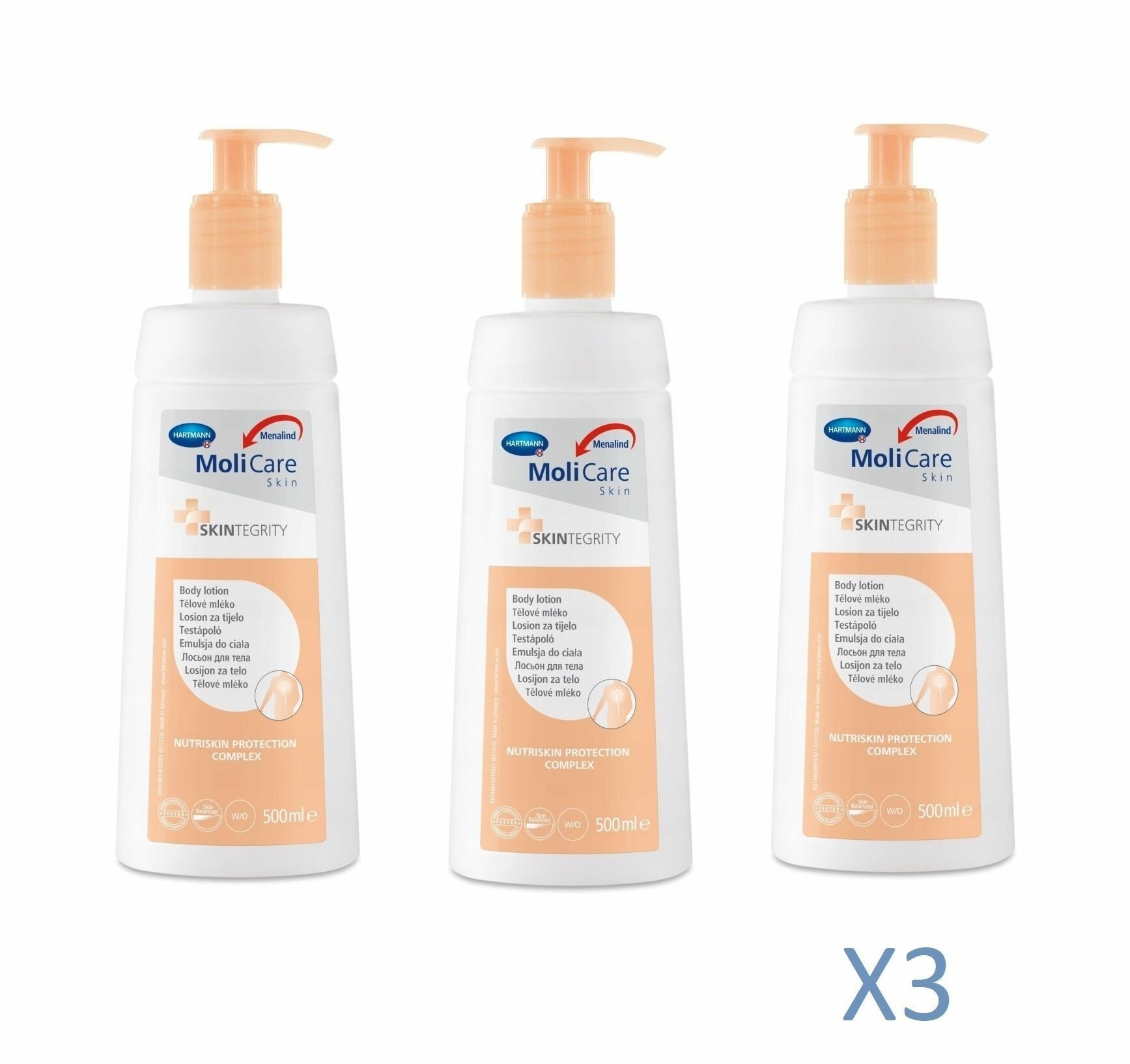 Лосьон для тела MoliCare SKIN 500 мл х 3штМоликар