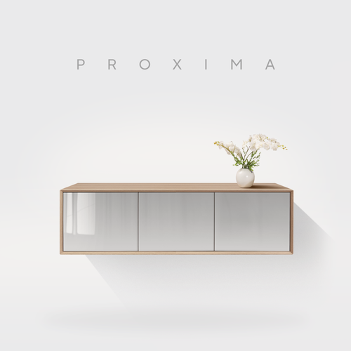 Изображение товара Тумба под ТВ MetalDesign, Proxima MD 7150, 144х40х40 см, дуб честерфилд - светло-серый