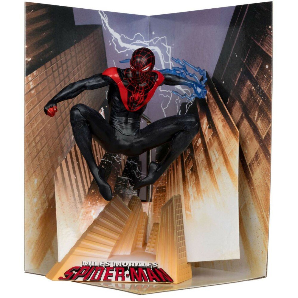 Фигурка McFarlane Marvel Comics Spider-Man (with Scene) (Miles Morales: Spider-Man #1)