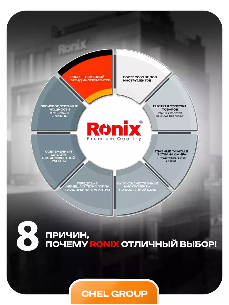 Насадки Для Шланга Пистолет для полива / пистолет поливочный на шланг 8 режимов RONIX