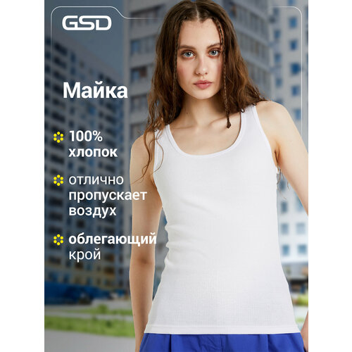 фото Майка gsd w gsd rib cotton tank, размер 44, белый