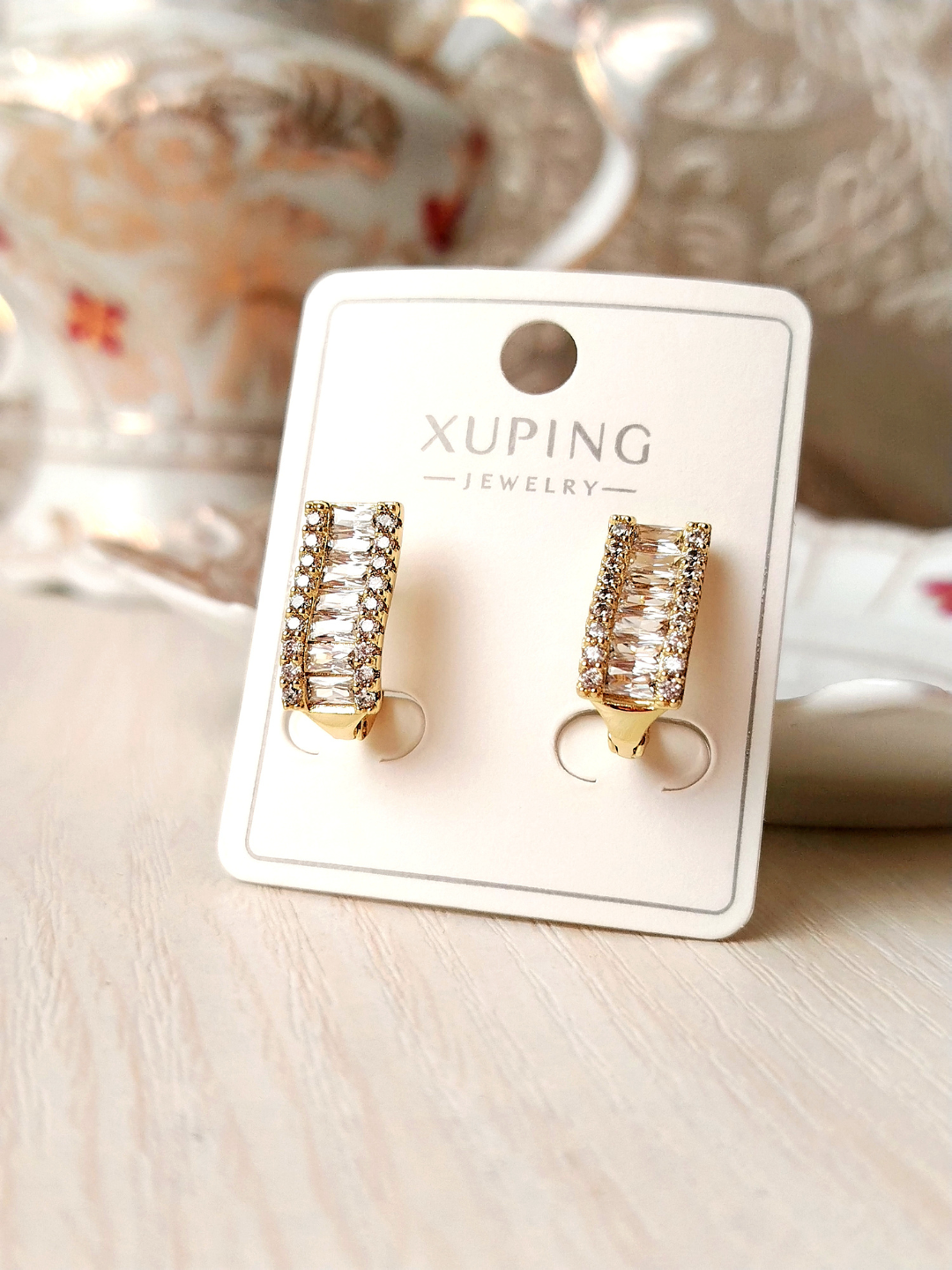 Серьги, бордовый — фото 1