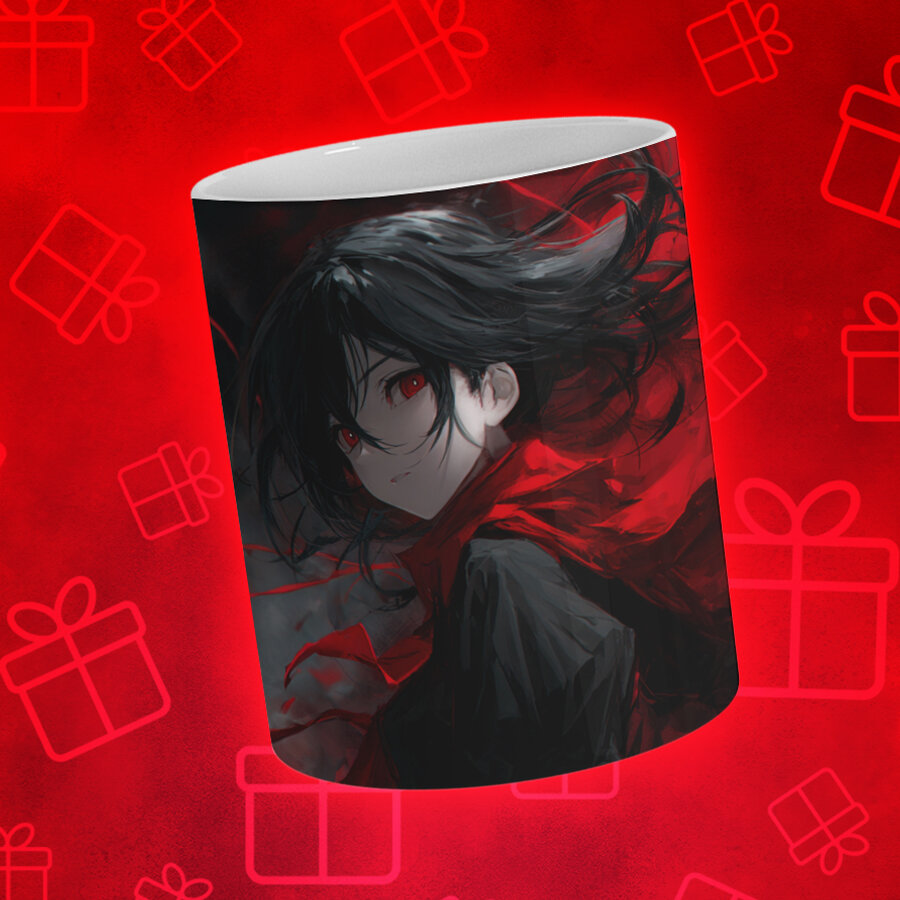 Кружка Аниме, керамическая, яркий принт, для поклонников аниме — фото 1