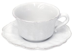 Фото Чашка с блюдцем Impressions 400 мл, материал керамика, цвет белый, Costa Nova, SSS01-00804A(IM512-WHI)