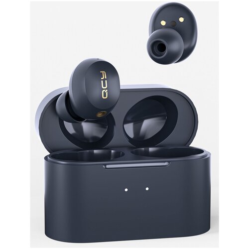 Гарнитура вкладыши QCY HT01 синий беспроводные bluetooth в ушной раковине 732300₽