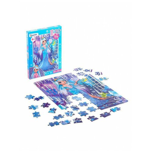 puzzle time пазл детский принцесса в волшебном саду 54 элемента Пазл Снежная принцесса, 104 элемента, Puzzle Time