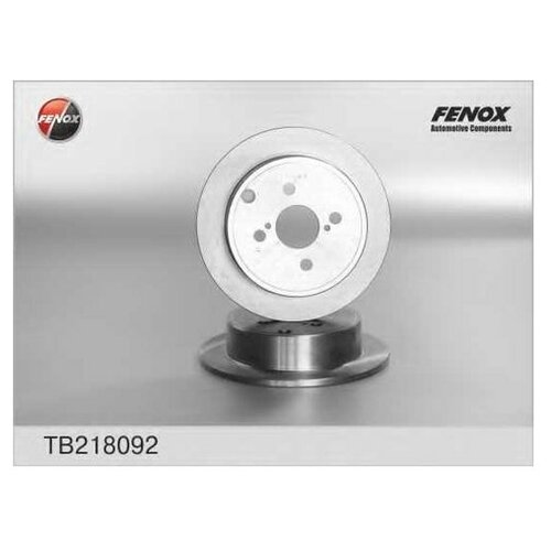 фото Тормозной диск fenox tb218092 для toyota corolla