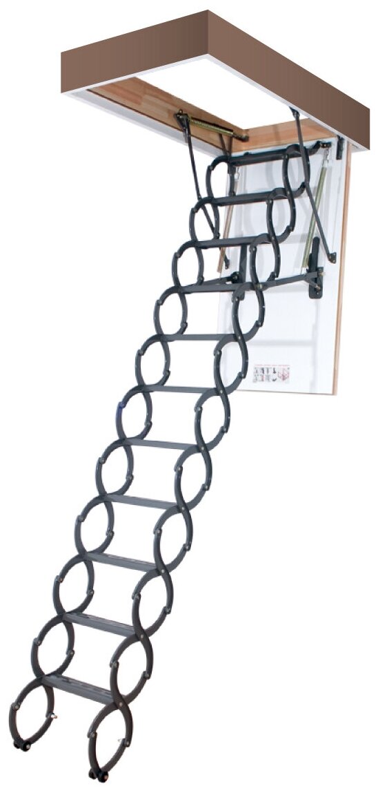 Термоизоляционная ножничная чердачная лестница FAKRO LST 70х80х280 см
