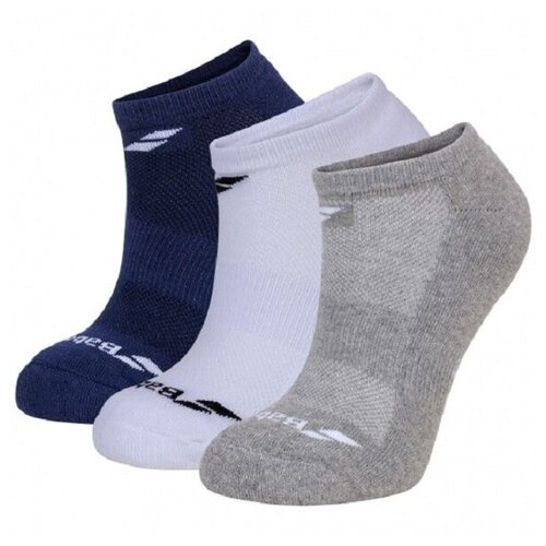 фото Носки спортивные babolat socks junior invisible x3 white/blue/gray 5ja1461-1033, 31/34