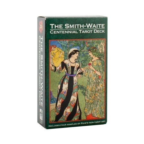 colman smith p smit waite centennial desk tarot in a tin таро уэйта смитт памеллы карты инструкция на английском языке в жестяной коробке Гадальные карты U.S. Games Systems Таро Smith-Waite Centennial Tarot Deck, 80 карт, 250