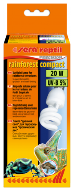 Лампа SERA reptil rainforest compact UV-B 5% 20w (S32020) - фотография № 2