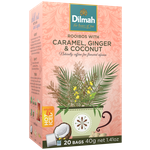 Чайный напиток Dilmah Rooibos with Caramel, Ginger & Coconut, пакетированный - изображение