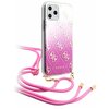 Чехол Guess для iPhone 11 Pro 4G Cord collection Hard PC/TPU Gradient Pink - изображение