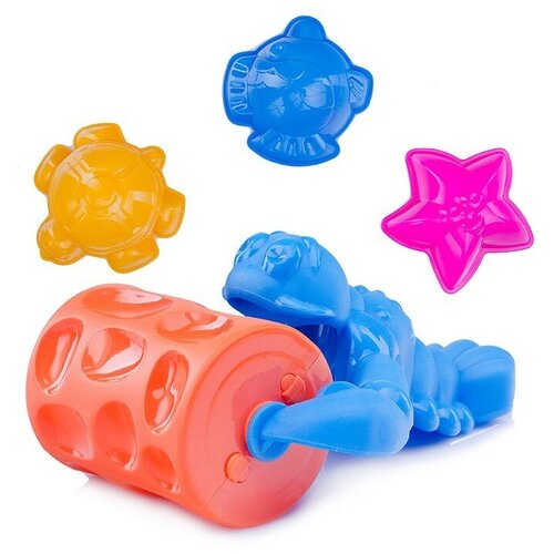 фото Набор для песка №129 (валик "рак" + 029) нордпласт