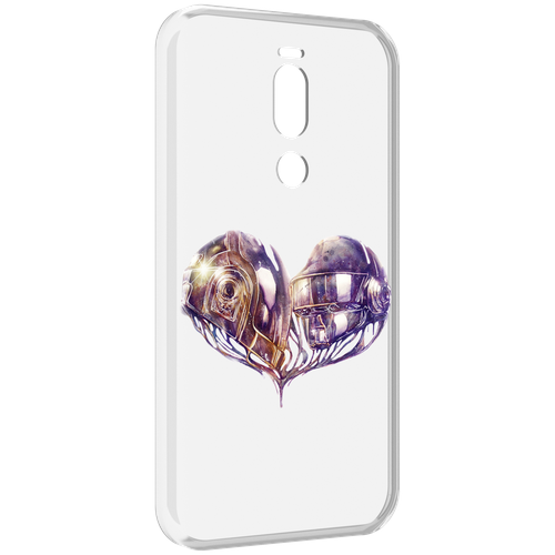 Чехол MyPads сердце абстракция для Meizu X8 задняя-панель-накладка-бампер