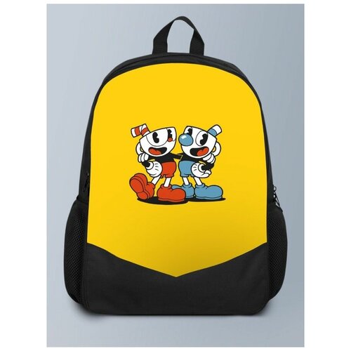 фото Черный рюкзак с принтом игры капхэд cuphead, платформер - 109 brutbag