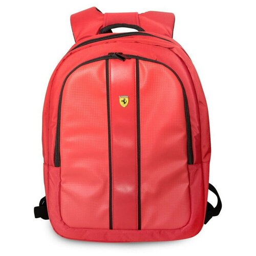 фото Рюкзак cg mobile ferrari on-track backpack с usb коннектором для ноутбуков 15", цвет красный (fesnmbp15re)