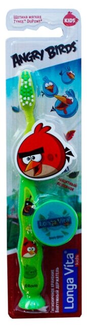 Зубная щетка Longa Vita Angry Birds 5+ 1 шт