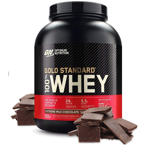 Сывороточный протеин Optimum Nutrition 100% Whey Gold Standard 2270 г (молочный шоколад) протеин optimum nutrition 100% whey gold standard 2260 гр клубника и крем