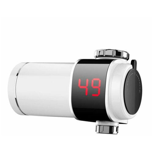 Проточный нагреватель с дисплеем AquaKratos АК0452 без УЗО Белый 3 кВт