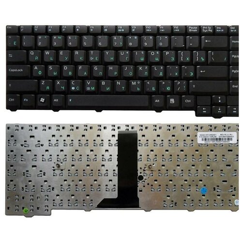 Клавиатура для ноутбука Asus NSK-U1J01 24 pin Русская Черная 79000₽