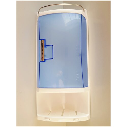 Полка для ванной S05, прозрачно-голубой