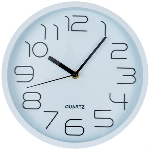 Часы настенные «Элегант» пластик D25.7 см цвет белый