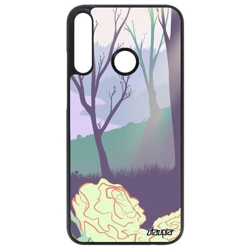 фото Дизайнерский чехол на смартфон // huawei p40 lite e // "лесные розы" дизайн лес, utaupia, цветной