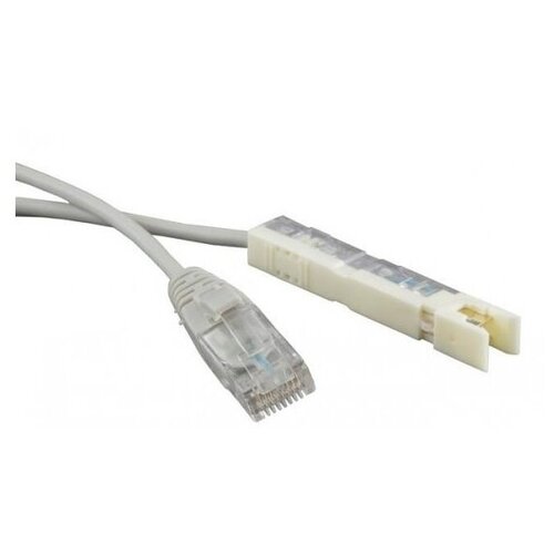 Hyperline PC-110-RJ45-1P-CX-3M-LSZH-GY Патч-корд 110 тип-RJ45, 1 пара, LSZH, 3 м, серый