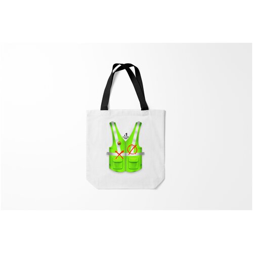 фото Сумка-шоппер / 40х40 см / профессии / знатный специалист работник года номер один burnettie