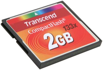 Карта памяти Transcend TS*CF133 2 GB, чтение: 20 MB/s, запись: 18 MB/s