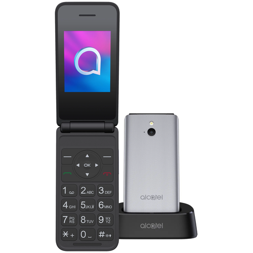Мобильный телефон Alcatel 3082X 64Mb серебристый металлик раскладной 4G 1Sim 2.4